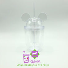 Load image into Gallery viewer, 12oz Acrylic Mickey Tumbler & Minnie
