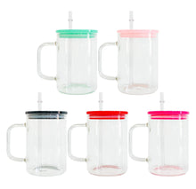 Load image into Gallery viewer, 1 pc 17oz Clear Sublimation Glass Coffee Mug
