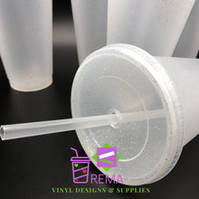 Load image into Gallery viewer, 24oz Frosted Glitter Cold Cups
