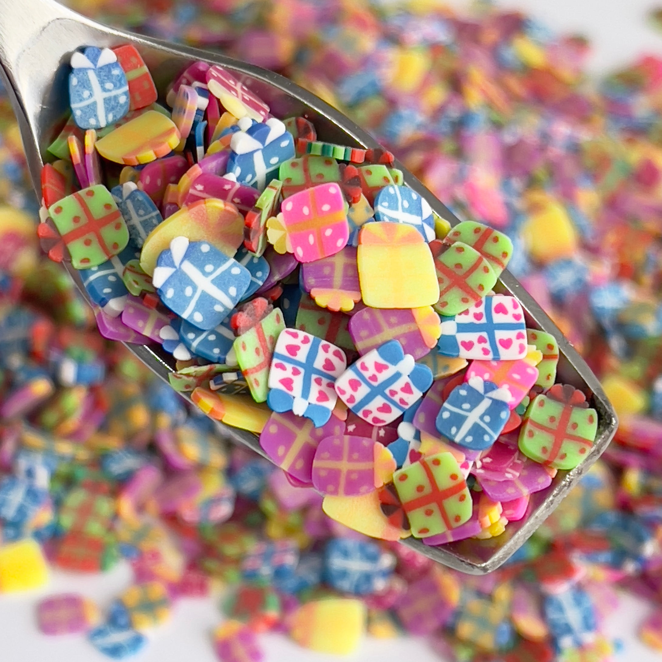 Christmas Presents Polymer Clay Slices