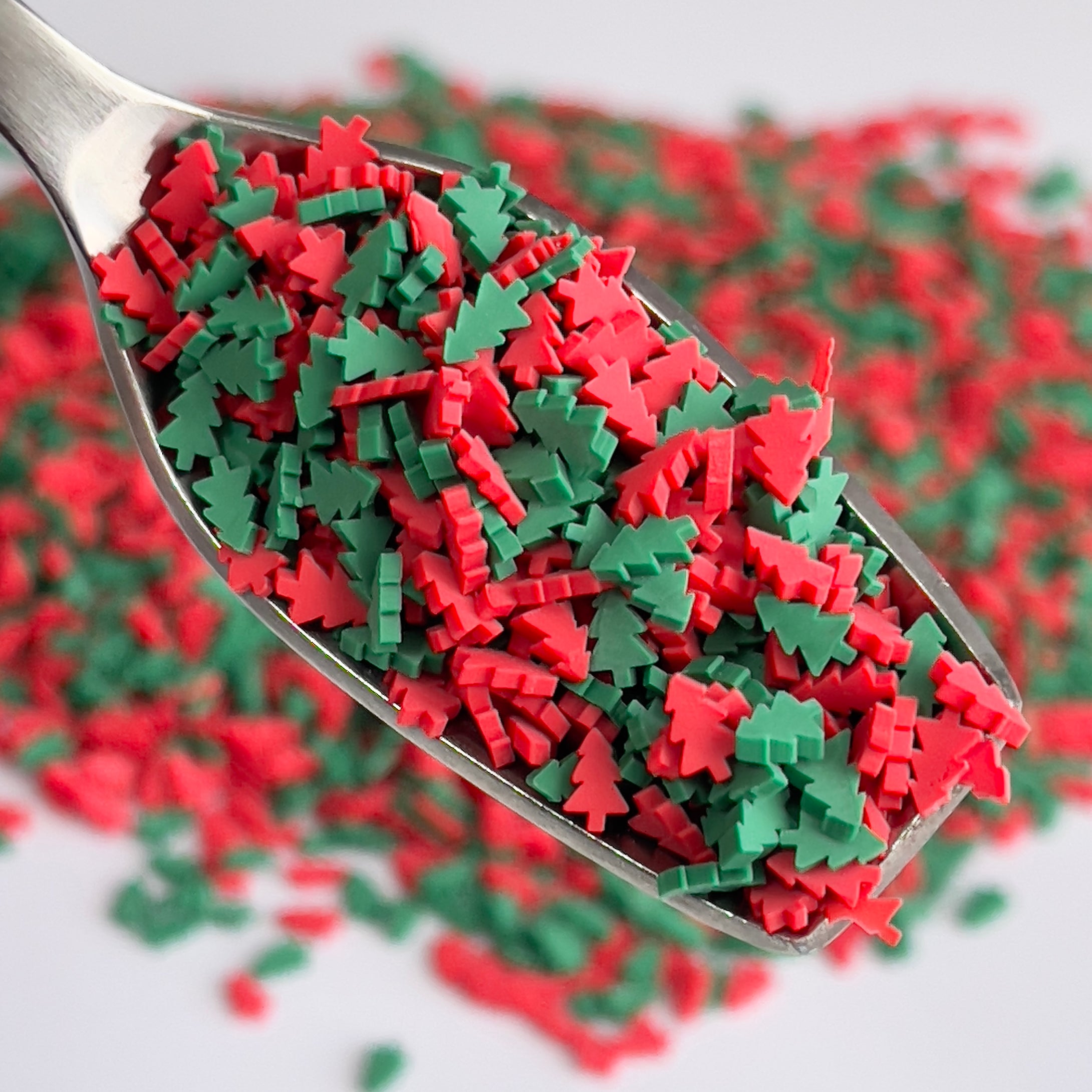 Christmas Tree Polymer Clay Slices