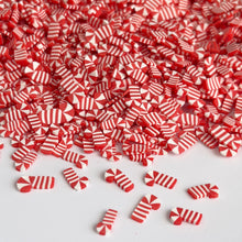 Cargar imagen en el visor de la galería, Candy Cane  Polymer Clay Slices
