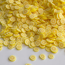 Cargar imagen en el visor de la galería, Yellow Lemon Polymer Clay Slices
