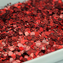 Load image into Gallery viewer, DARING RED CHUNKY GLITTER MIX
