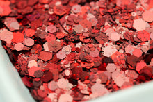 Load image into Gallery viewer, DARING RED CHUNKY GLITTER MIX
