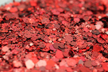Load image into Gallery viewer, DARING RED CHUNKY GLITTER MIX
