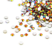 Load image into Gallery viewer, Mixed Sizes Silver Base AB Rhinestones
