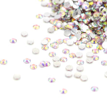 Load image into Gallery viewer, Mixed Sizes Silver Base AB Rhinestones
