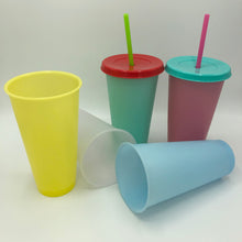 Load image into Gallery viewer, Macaron Color~ Color Changing Cups 24fl oz 5 piece set
