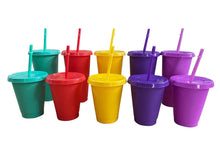 Load image into Gallery viewer, 24oz Cool Color Cold Cups
