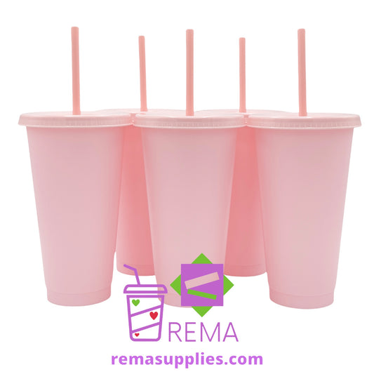24oz Strawberry Milk Cold Cups