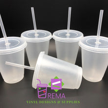 Load image into Gallery viewer, New 16fl oz Frosted Glitter Cups 5 piece set
