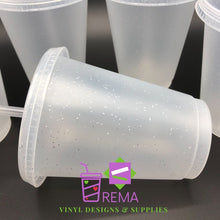 Load image into Gallery viewer, New 16fl oz Frosted Glitter Cups 5 piece set
