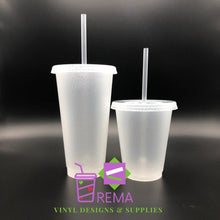 Load image into Gallery viewer, New 16fl oz Frosted Glitter Cups 5 piece set
