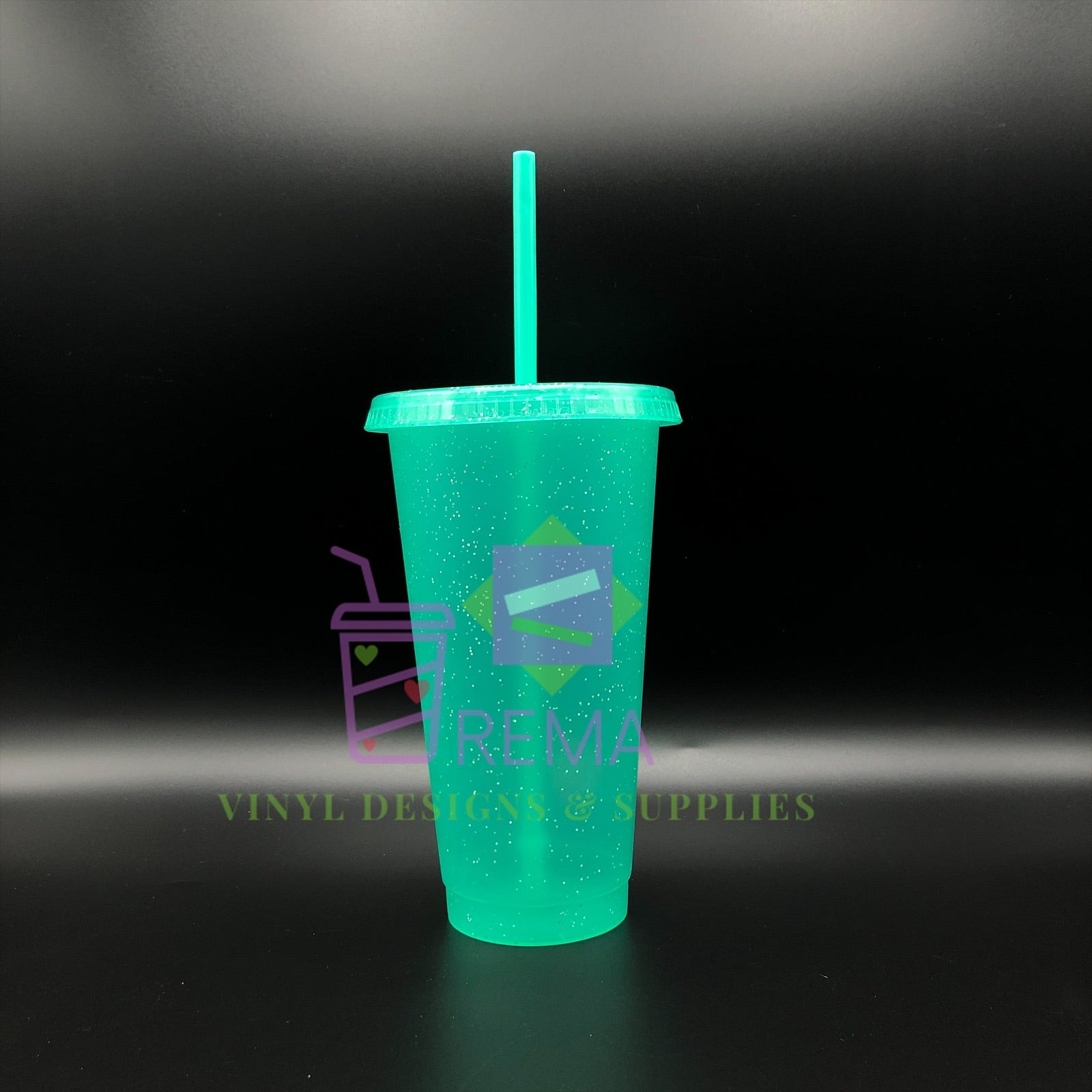 Single 24oz Glitter cups