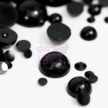 Cargar imagen en el visor de la galería, Midnight Black Pearls and Rhinestones Mix
