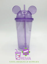 Cargar imagen en el visor de la galería, 16oz Mickey and Minnie Acrylic Tumblers
