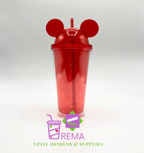 Cargar imagen en el visor de la galería, 16oz Mickey and Minnie Acrylic Tumblers
