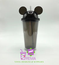 Cargar imagen en el visor de la galería, 16oz Mickey and Minnie Acrylic Tumblers
