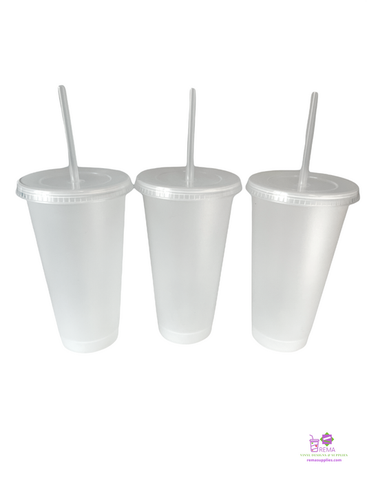 24oz Clear Frosted  Cold Cups