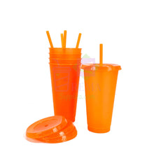 Load image into Gallery viewer, Orange Glitter Cold Cups
