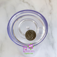 Load image into Gallery viewer, Pre-Drilled Double Wall Acrylic Tumbler, Pink Lid/Straw
