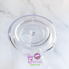Load image into Gallery viewer, Pre- Drilled Double Wall Tumbler, White Lid/Straw
