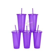 Cargar imagen en el visor de la galería, Purple Glitter Cold Cups
