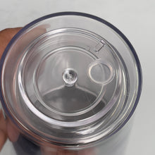 Load image into Gallery viewer, Pre-Drilled Double Wall Acrylic Tumbler, Pink Lid/Straw
