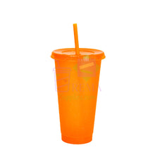 Load image into Gallery viewer, Orange Glitter Cold Cups
