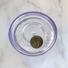 Load image into Gallery viewer, Pre- Drilled Double Wall Tumbler, White Lid/Straw
