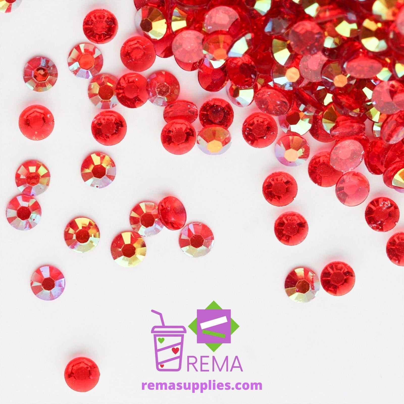 Jumbo Bag Transparent Rhinestones