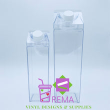 Load image into Gallery viewer, Acrylic Milk Carton Tumblers, 4 Pack
