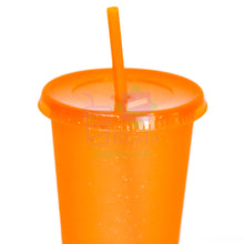 Load image into Gallery viewer, Orange Glitter Cold Cups
