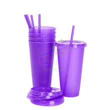 Cargar imagen en el visor de la galería, Purple Glitter Cold Cups
